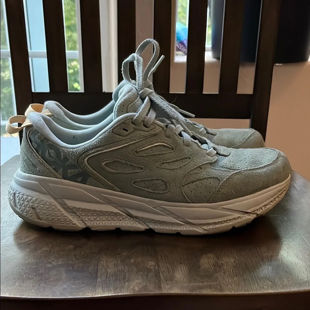 Hoka One One Women's Sneakers - Light Sage Green and White